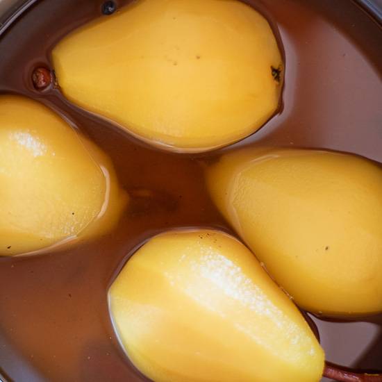 Poached pears