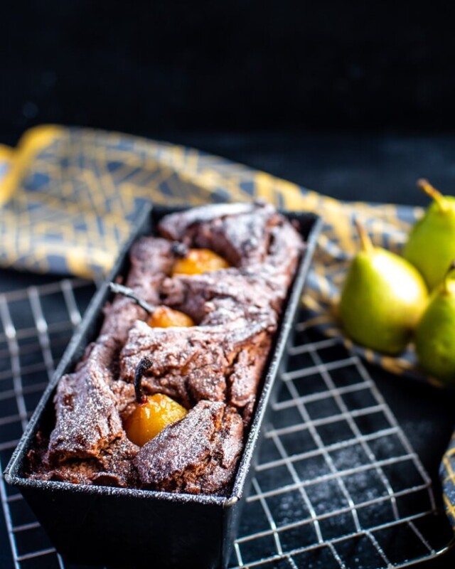 Chocolate Spiced Pear Cake – preparation step 3