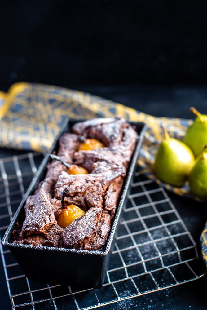 Chocolate And Pear Cake With Caramelized Hazelnuts | Chocolate & Quinoa