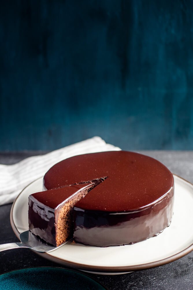 Chocolate Mirror Cake