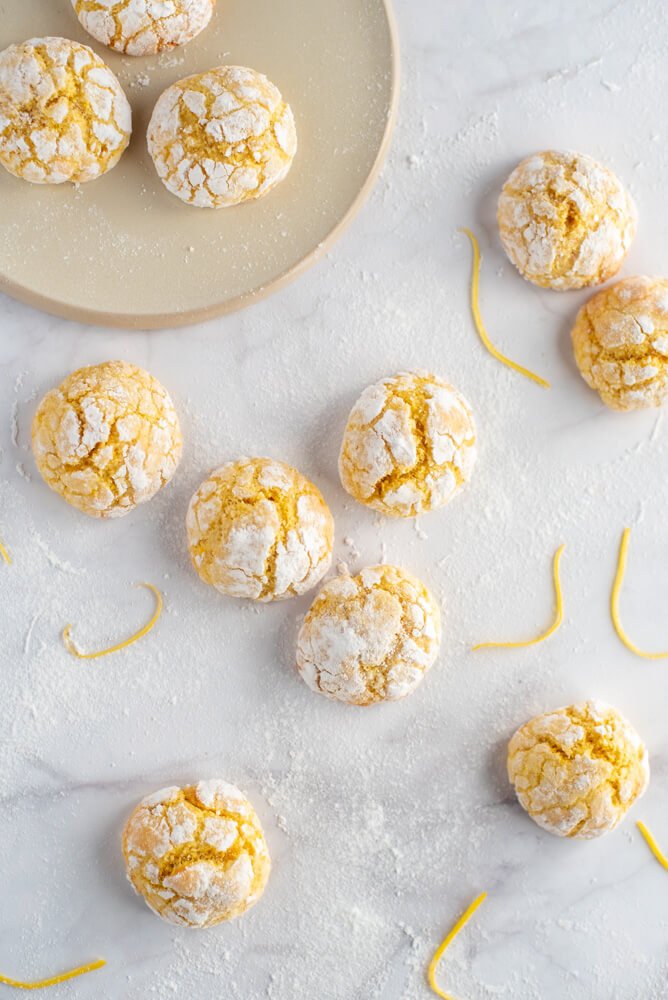 Lemon crinkle cookie recipe
