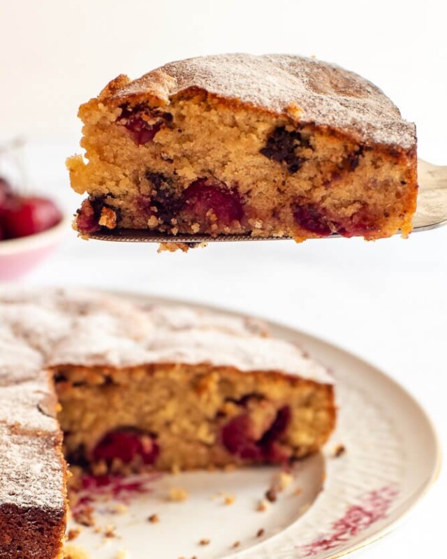 Sour Cherry Chocolate Cake