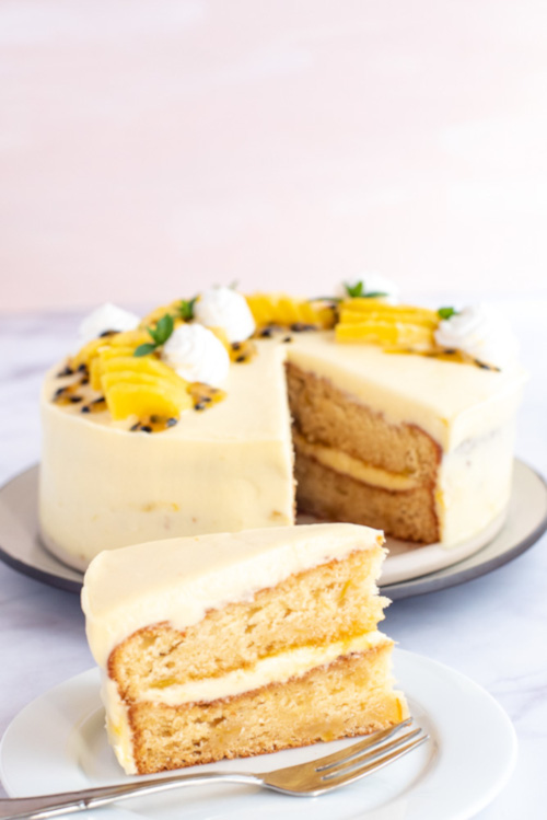 Mango Passion Fruit Cake – preparation step 10
