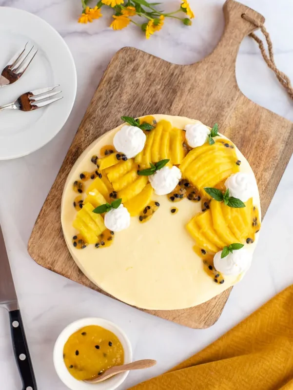 Mango Passion Fruit Cake
