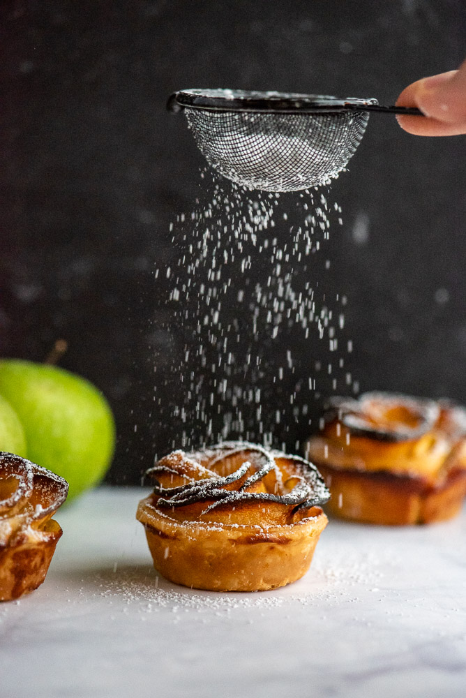 Apple Rose Tartlets – preparation step 17
