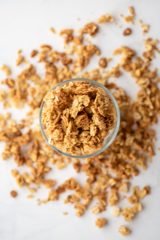 Crumble Oat Topping – preparation step 1