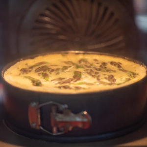 Asparagus & Leek Quiche – preparation step 16