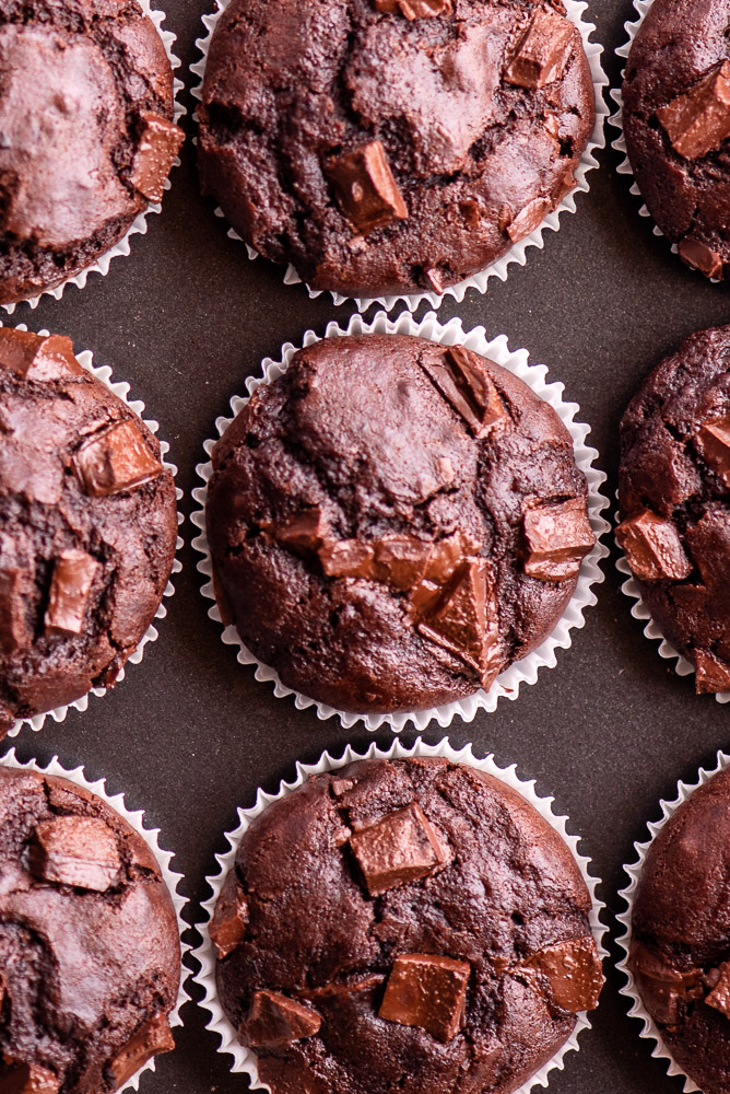 Double Chocolate Espresso Muffins – preparation step 2