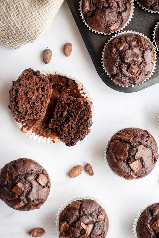 Double Chocolate Espresso Muffins – preparation step 3