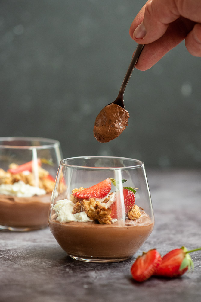 Vegan Chocolate Mousse – preparation step 3