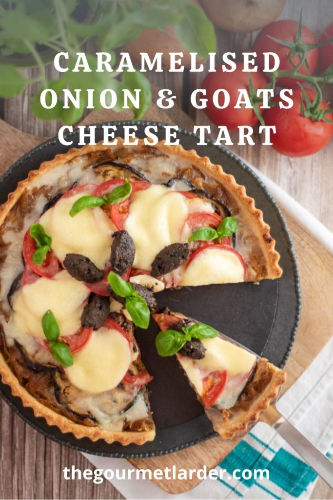 Caramelised Onion & Goats Cheese Tart – preparation step 3