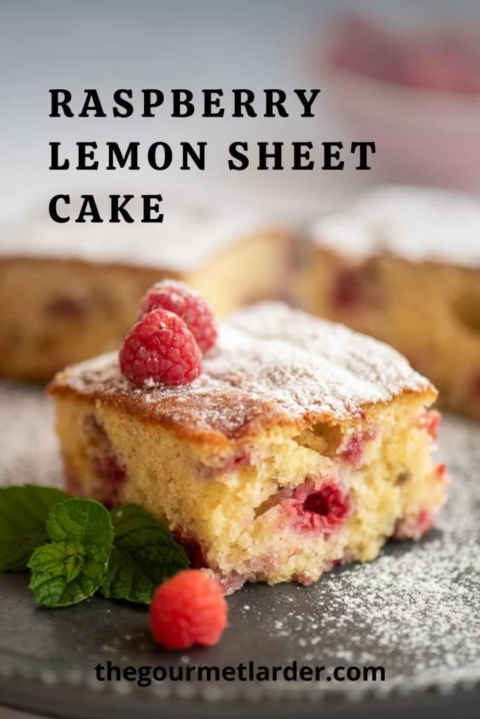 Raspberry Lemon Sheet Cake