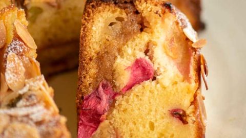 Cherry, pistachio and marzipan cake - Recipes - delicious.com.au