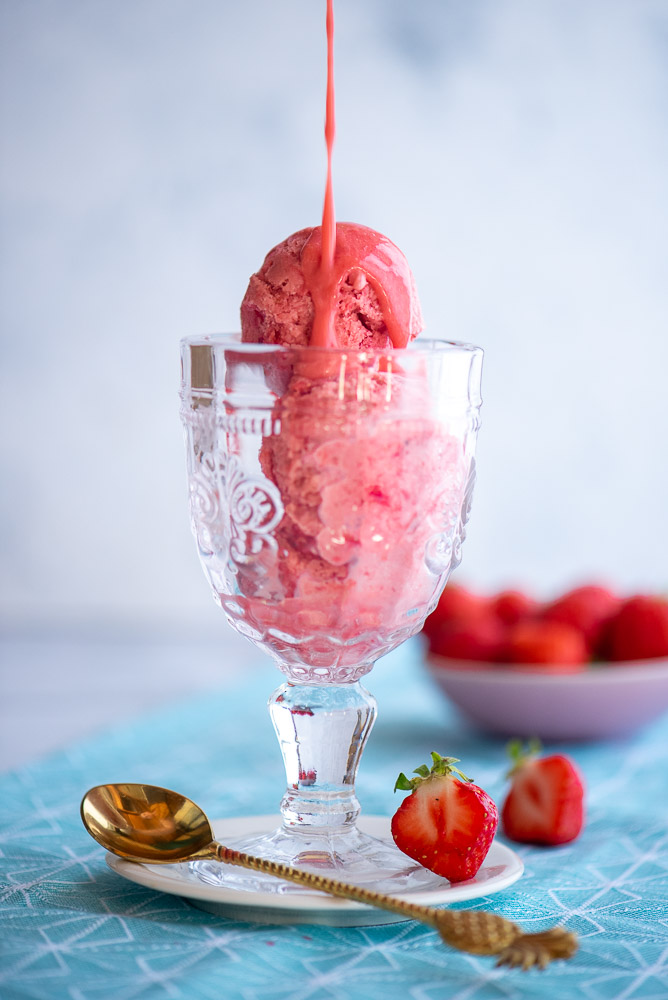 Strawberries & Cream Semifreddo – preparation step 9