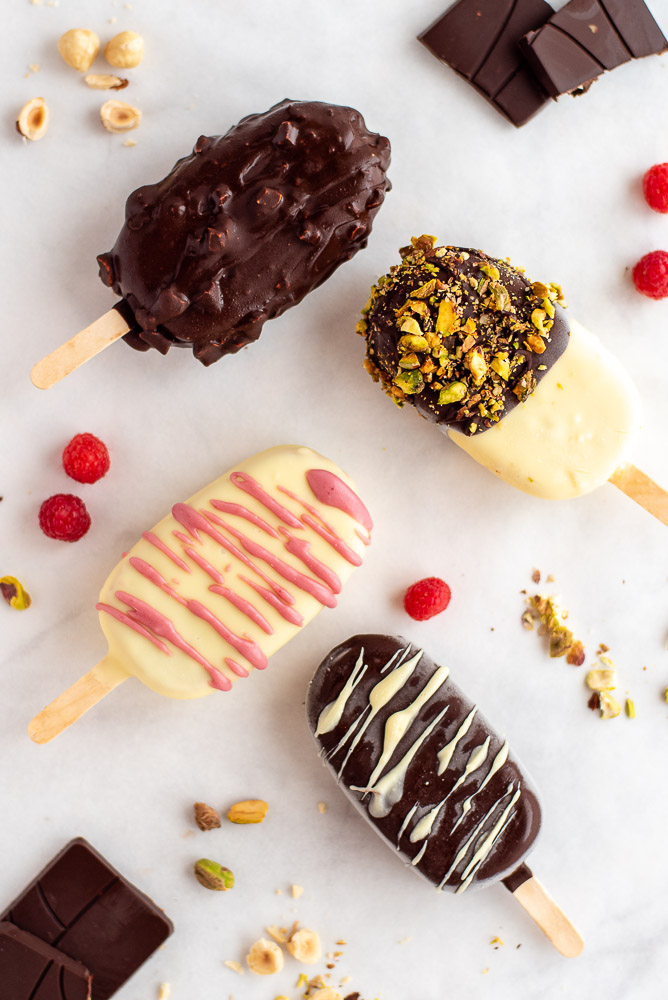 How To Chocolate Coat Your Homemade Ice Creams On A Stick