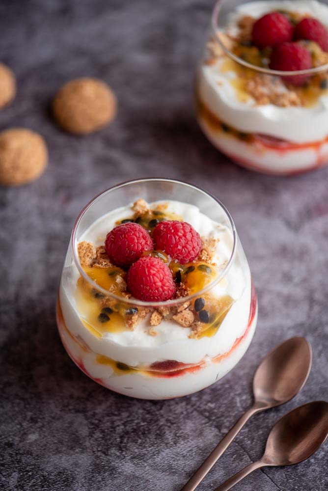 Raspberry Passion Fruit Tiramisu – preparation step 11