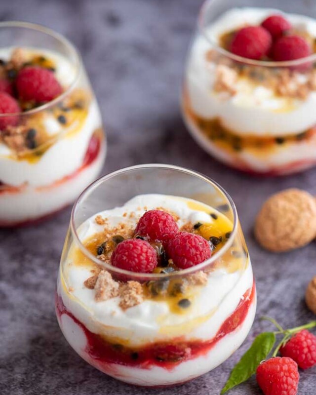 Raspberry Passion Fruit Tiramisu – preparation step 7
