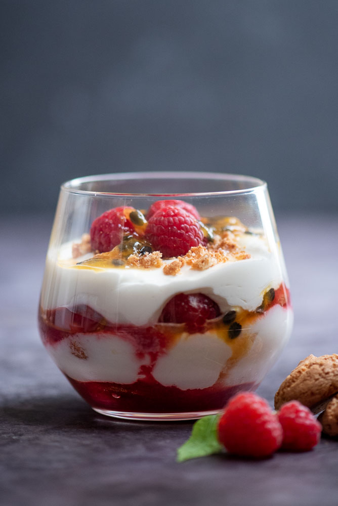 Raspberry Passion Fruit Tiramisu – preparation step 10
