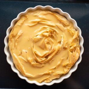 Filo Vanilla Custard Pie – preparation step 4