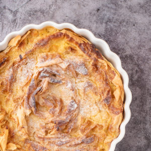 Filo Vanilla Custard Pie – preparation step 5