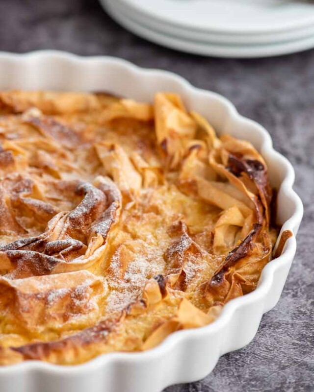Filo Vanilla Custard Pie – preparation step 9