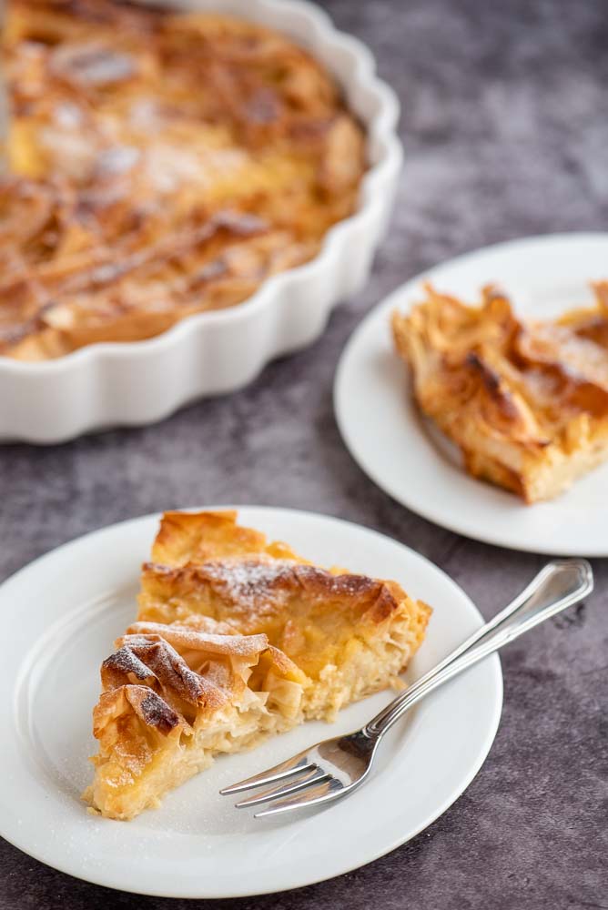 Filo Vanilla Custard Pie – preparation step 13