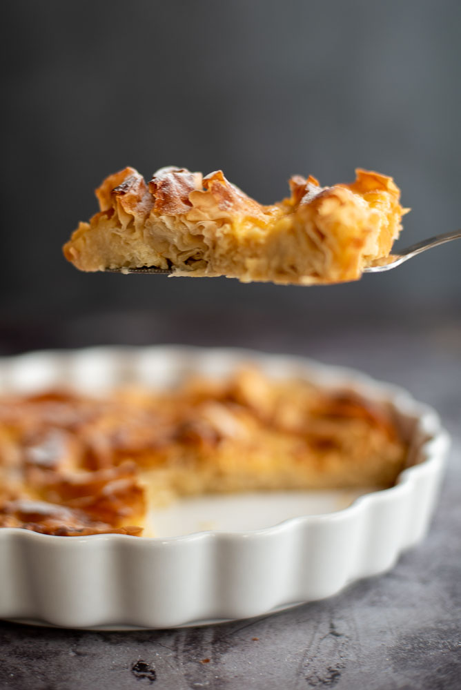 Filo Vanilla Custard Pie – preparation step 12