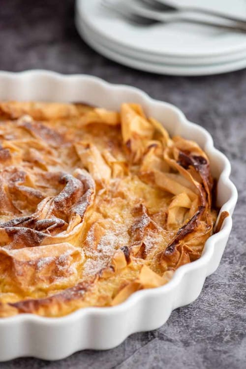 Filo Vanilla Custard Pie – preparation step 14