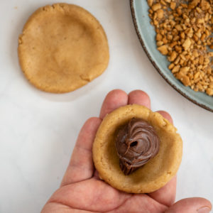 Nutella Stuffed Snickerdoodles – preparation step 1