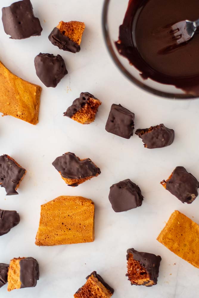 Honeycomb / Cinder Toffee – preparation step 8