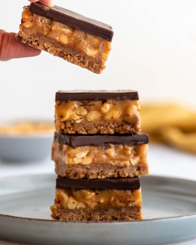 Millionaire’s Biscoff Bars – preparation step 3