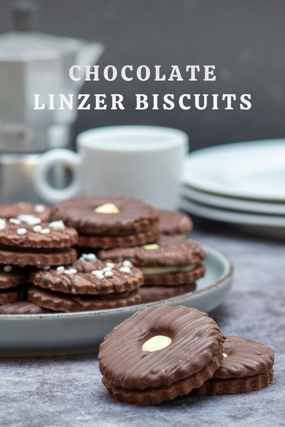 Chocolate Linzer Biscuits – pinterest