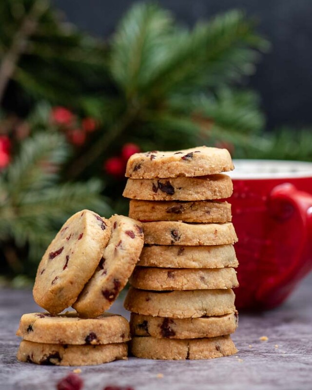Cranberry Lemon Shortbread – preparation step 3