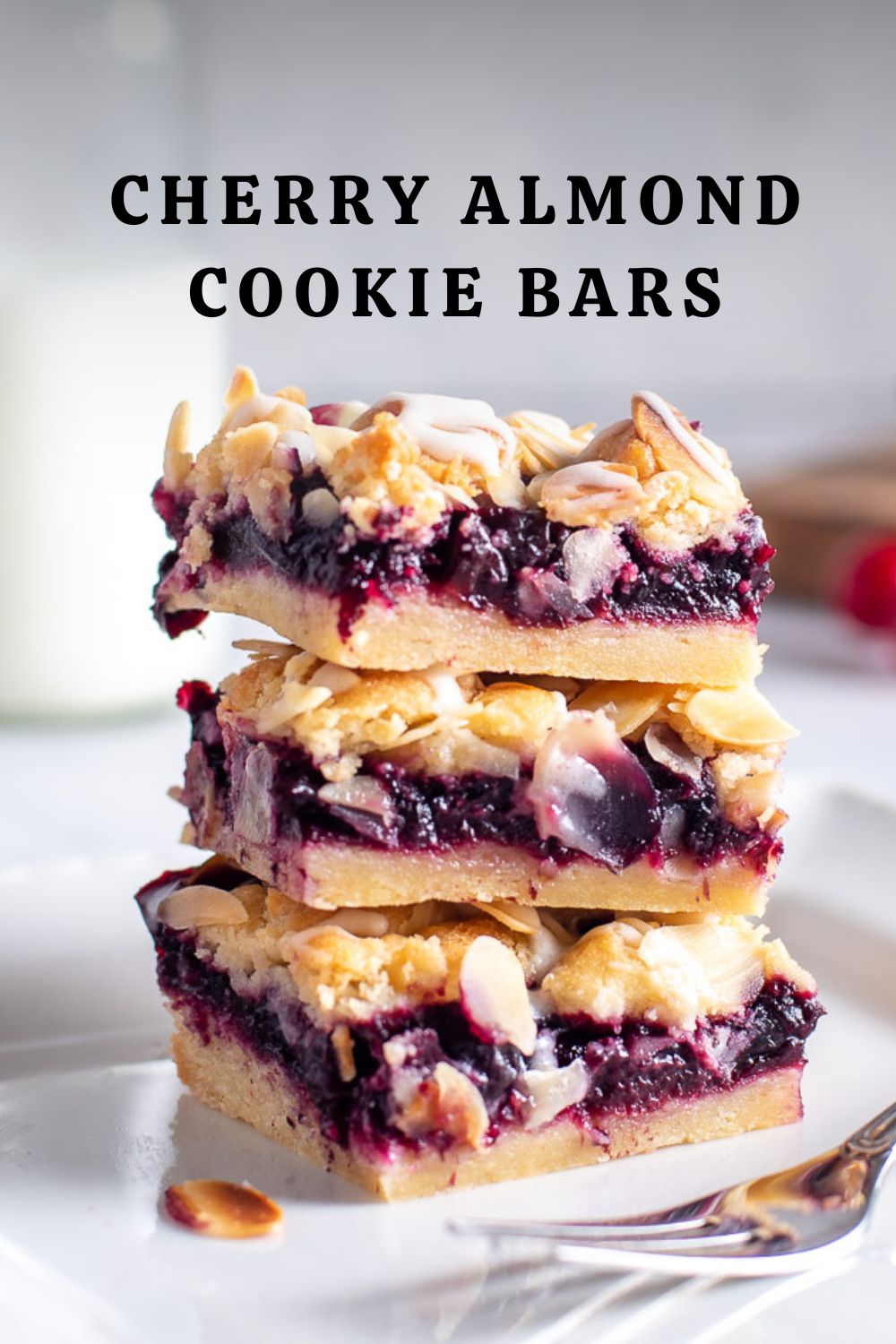 Cherry Almond Cookie Bars – Pinterest